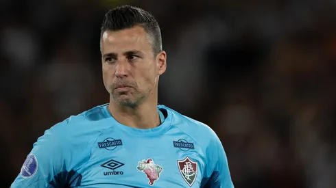 Fábio goleiro do Fluminense durante partida contra o America de Cali no estádio Maracanã pelo campeonato Copa Libertadores 2025. Foto: Jorge Rodrigues/AGIF