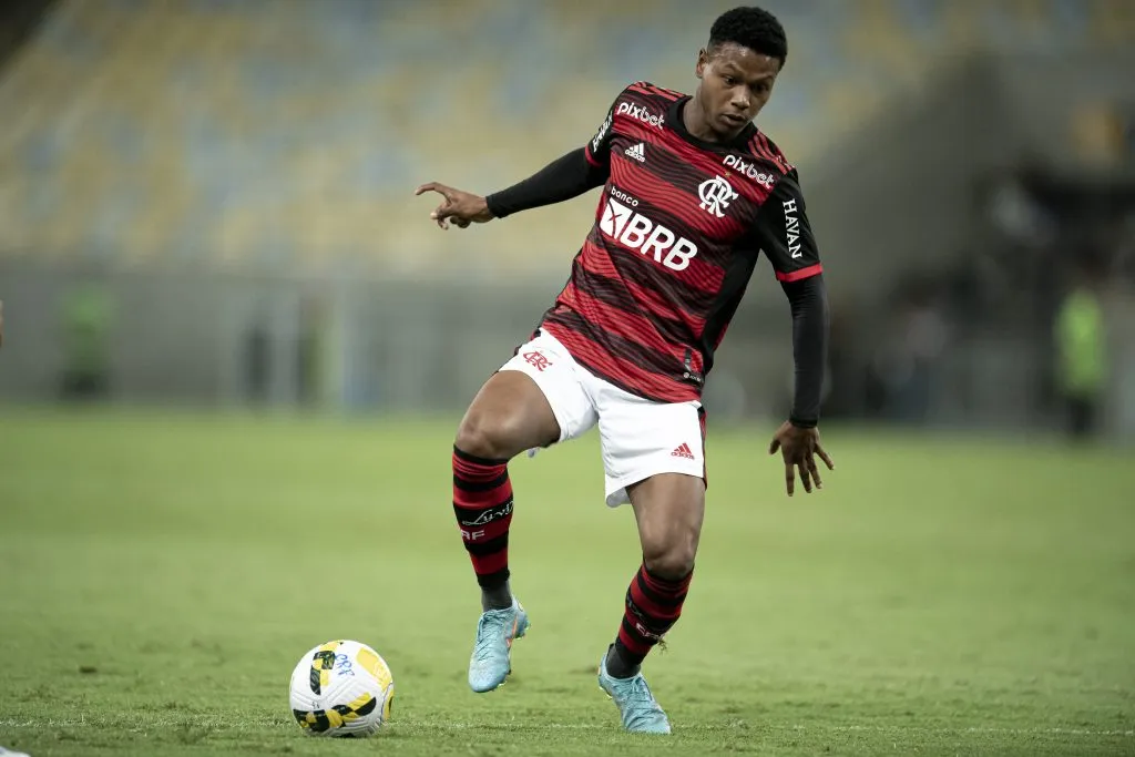RJ – Rio de Janeiro – 17/04/2022 – BRASILEIRO A 2022, FLAMENGO X SAO PAULO – Matheus Franca jogador do Flamengo durante partida contra o Sao Paulo no estadio Maracana pelo campeonato Brasileiro A 2022. Foto: Jorge Rodrigues/AGIF