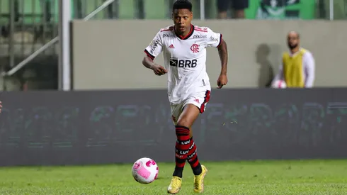 Matheus Franca jogador do Flamengo durante partida contra o America-MG no estadio Independencia pelo campeonato Brasileiro A 2022.