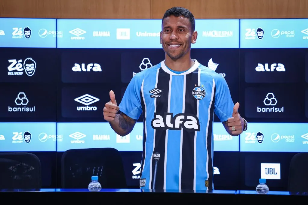 Marcos Rocha fará sua primeira partida pelo Grêmio. FOTO: LUCAS UEBEL/GREMIO FBPA