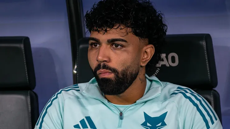 Gabigol jogador do Cruzeiro durante partida contra o Atlético-MG no estádio Mineirão pelo campeonato Brasileiro A 2025. Foto: Fernando Moreno/AGIF