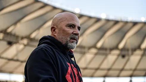 Jorge Sampaoli tecnico do Flamengo durante partida contra o Fluminense no estadio Maracana pelo campeonato Brasileiro A 2023.