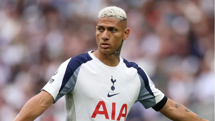 Richarlison, atacante do Tottenham. Foto: Justin Setterfield/Getty Images