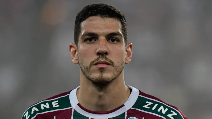RJ - RIO DE JANEIRO - 19/08/2023 - BRASILEIRO A 2023, FLUMINENSE X AMERICA-MG - Nino jogador do Fluminense durante partida contra o America-MG no estadio Maracana pelo campeonato Brasileiro A 2023. Foto: Thiago Ribeiro/AGIF