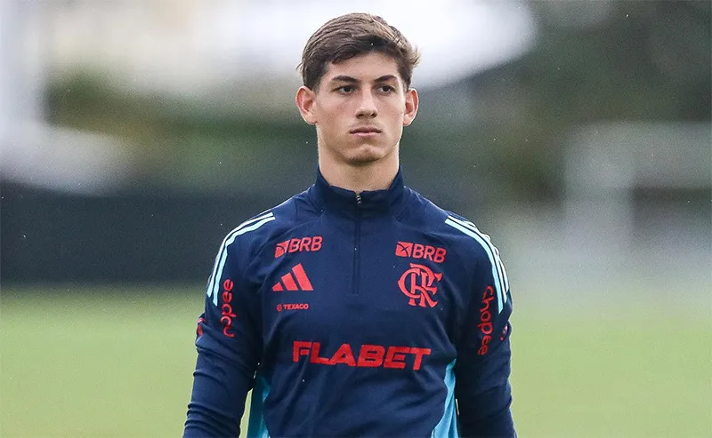 Leonardo Nannetti, goleiro do Flamengo sub-20. Foto: Reprodução Flamengo