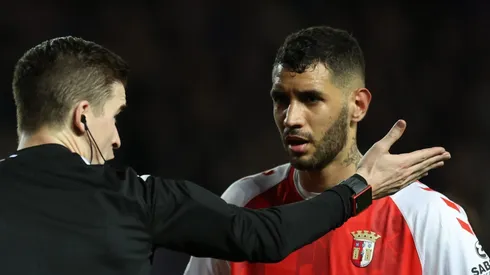 Vítor Tormena durante partida pelo Braga em 2022.