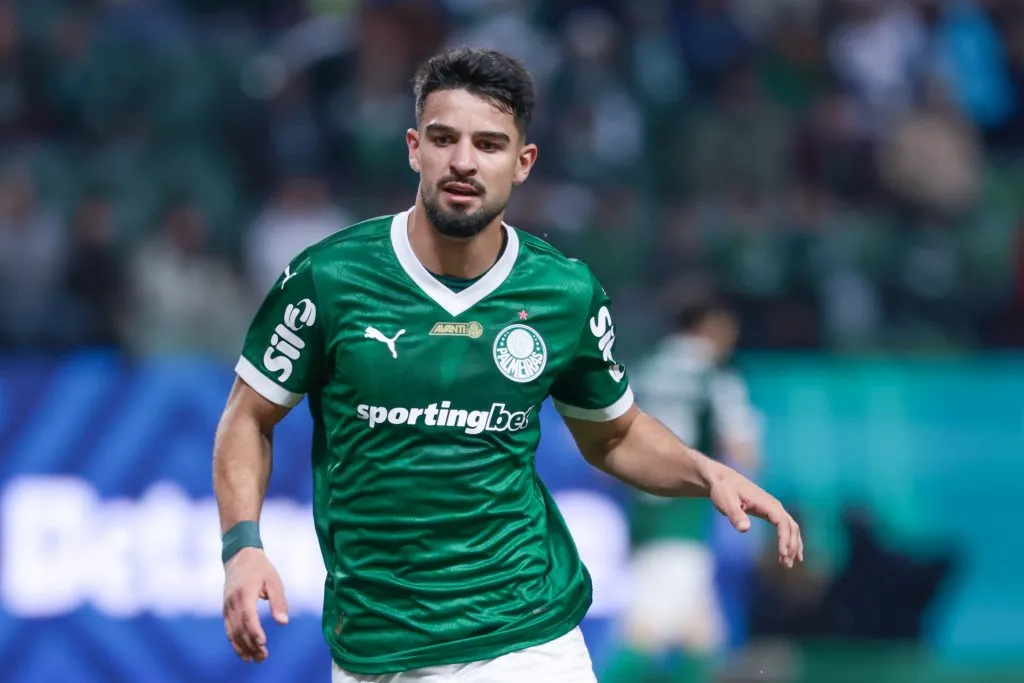 SP – SAO PAULO – 10/08/2025 – BRASILEIRO A 2025, PALMEIRAS X CEARA –  jogador do Palmeiras durante partida contra o Ceara no estadio Arena Allianz Parque pelo campeonato Brasileiro A 2025. Foto: Marcello Zambrana/AGIF