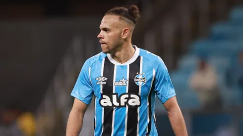 RS - PORTO ALEGRE - 23/08/2025 - BRASILEIRO A 2025, GREMIO X CEARA - Martin Braithwaite jogador do Gremio durante partida contra o Ceara no estadio Arena do Gremio pelo campeonato Brasileiro A 2025. Foto: Maxi Franzoi/AGIF