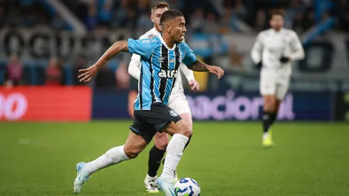RS – PORTO ALEGRE – 23/08/2025 – BRASILEIRO A 2025, GREMIO X CEARA – Marcos Rocha jogador do Gremio durante partida contra o Ceara no estadio Arena do Gremio pelo campeonato Brasileiro A 2025. Foto: Maxi Franzoi/AGIF
