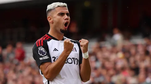 Andreas Pereira durante confronto contra o Arsenal na Premier League 2023/24.