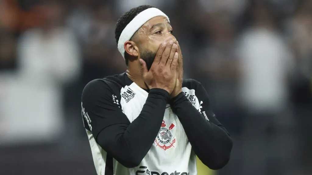 Memphis Depay, jogador do Corinthians. Photo by Alexandre Schneider/Getty Images