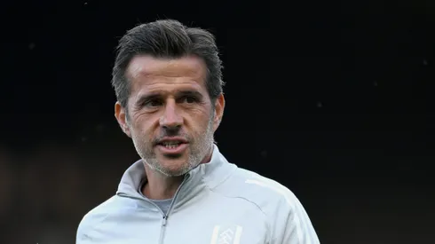 LONDON, ENGLAND - AUGUST 09: Marco Silva, Manager of Fulham, looks on during the pre-season friendly match between Fulham and Eintract Frankfurt at Craven Cottage on August 09, 2025 in London, England. (Photo by Alex Broadway/Getty Images)