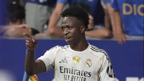 Vini Jr durante Oviedo x Real Madrid. (Photo by Juan Manuel Serrano Arce/Getty Images)