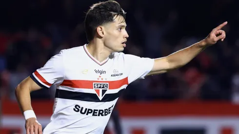 SP – SAO PAULO – 09/08/2025 – BRASILEIRO A 2025, SAO PAULO X VITORIA – Bobadilla jogador do Sao Paulo comemora seu gol durante partida contra o Vitoria no estadio Morumbi pelo campeonato Brasileiro A 2025. Foto: Marcello Zambrana/AGIF