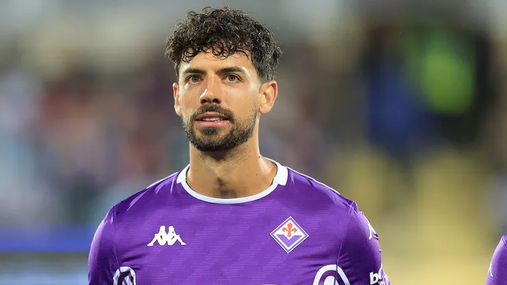FLORENCE, ITALY - MAY 18: Pablo Mari Villar of ACF Fiorentina looks on during the Serie A match between Fiorentina and Bologna at Stadio Artemio Franchi on May 18, 2025 in Florence, Italy. (Photo by Gabriele Maltinti/Getty Images)