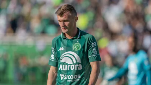 SC – CHAPECO – 17/08/2025 – BRASILEIRO B 2025, CHAPECOENSE X PAYSANDU – Walter Clar jogador do Chapecoense durante partida contra o Paysandu no estadio Arena Conda pelo campeonato Brasileiro B 2025. Foto: Liamara Polli/AGIF