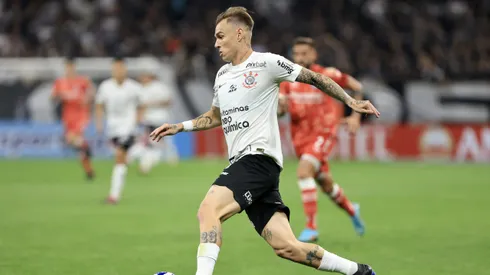 Roger Guedes jogador do Corinthians durante partida contra o Argentinos Juniors no estadio Arena Corinthians pelo campeonato Libertadores 2023.