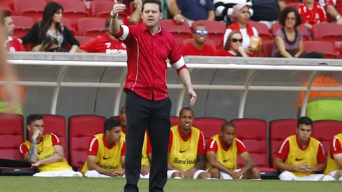 PORTO ALEGRE, BRAZIL – NOVEMBER 22: Argel Fucks coach of Internacional during the match between Internacional and Gremio as part of Brasileirao Series A 2015, at Estadio Beira-Rio on November 22, 2015, in Porto Alegre, Brazil. (Photo by Lucas Uebel/Getty Images)