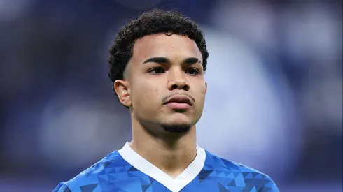 RIYADH, SAUDI ARABIA - FEBRUARY 04: Kaio Cesar of Al-Hilal SFC looks on prior to the AFC Champions League Elite match between Al-Hilal and Persepolis at Kingdom Arena on February 04, 2025 in Riyadh, Saudi Arabia. (Photo by Abdullah Ahmed/Getty Images)