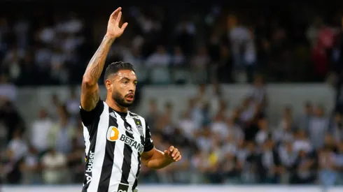 MG – Belo Horizonte – 05/07/2022 – LIBERTADORES 2021 ATLETICO-MG X EMELEC – Nathan Silva jogador do Atletico-MG durante partida contra o Emelec no estadio Mineirao pelo campeonato Copa Libertadores 2022. Foto: Fernando Moreno/AGIF