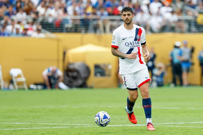 Lucas Beraldo atuando no PSG no Mundial de Clube – (Photo by Roger Wimmer/ISI Photos/ISI Photos via Getty Images)