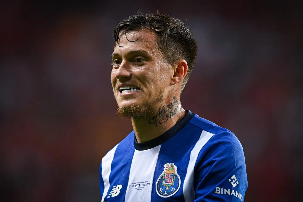 AVEIRO, PORTUGAL – AUGUST 9: Otavio of FC Porto reacts during the Supercopa de Portugal Final match between SL Benfica v FC Porto at Estadio Municipal de Aveiro on August 9, 2023 in Aveiro, Portugal. (Photo by Octavio Passos/Getty Images)