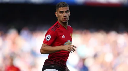 LONDON, ENGLAND - OCTOBER 20: Andreas Pereira of Manchester United during the Premier League match between Chelsea FC and Manchester United at Stamford Bridge on October 20, 2018 in London, United Kingdom.