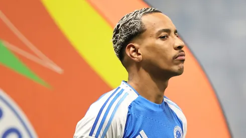 Matheus Pereira jogador do Cruzeiro durante partida contra o Atletico-MG no estadio Arena MRV pelo campeonato Copa Do Brasil 2025. Foto: Gilson Lobo/AGIF