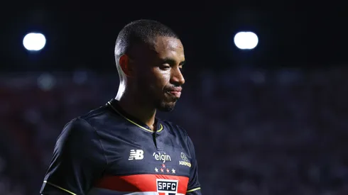 André Silva jogador do São Paulo durante partida contra o Atlético-MG no estádio Morumbi pelo campeonato Brasileiro A 2025. Foto: Marcello Zambrana/AGIF