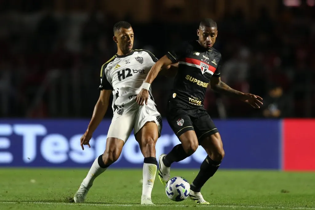 SP – SAO PAULO – 24/08/2025 – BRASILEIRO A 2025, SAO PAULO X ATLETICO-MG – Andre Silva jogador do Sao Paulo durante a partida contra o Atletico no estadio Morumbis em Sao Paulo (SP), pelo campeonato Brasileiro A 2025. Foto: Marlon Costa/AGIF