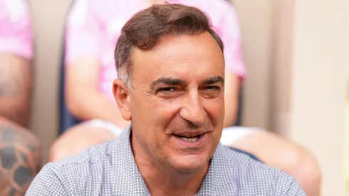 VILLARREAL, SPAIN – APRIL 30: Carlos Carvalhal, Head Coach of RC Celta, looks on prior to the LaLiga Santander match between Villarreal CF and RC Celta at Estadio de la Ceramica on April 30, 2023 in Villarreal, Spain. (Photo by Aitor Alcalde/Getty Images)