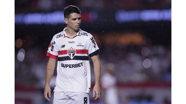 Oscar jogador do Sao Paulo durante partida contra o Corinthians no estadio Morumbi pelo campeonato Paulista 2025. Foto: Ettore Chiereguini/AGIF