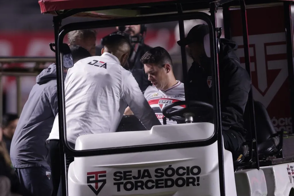 Oscar jogador do Sao Paulo durante partida contra o Corinthians no estadio Morumbi pelo campeonato Brasileiro A 2025. Foto: Ettore Chiereguini/AGIF
