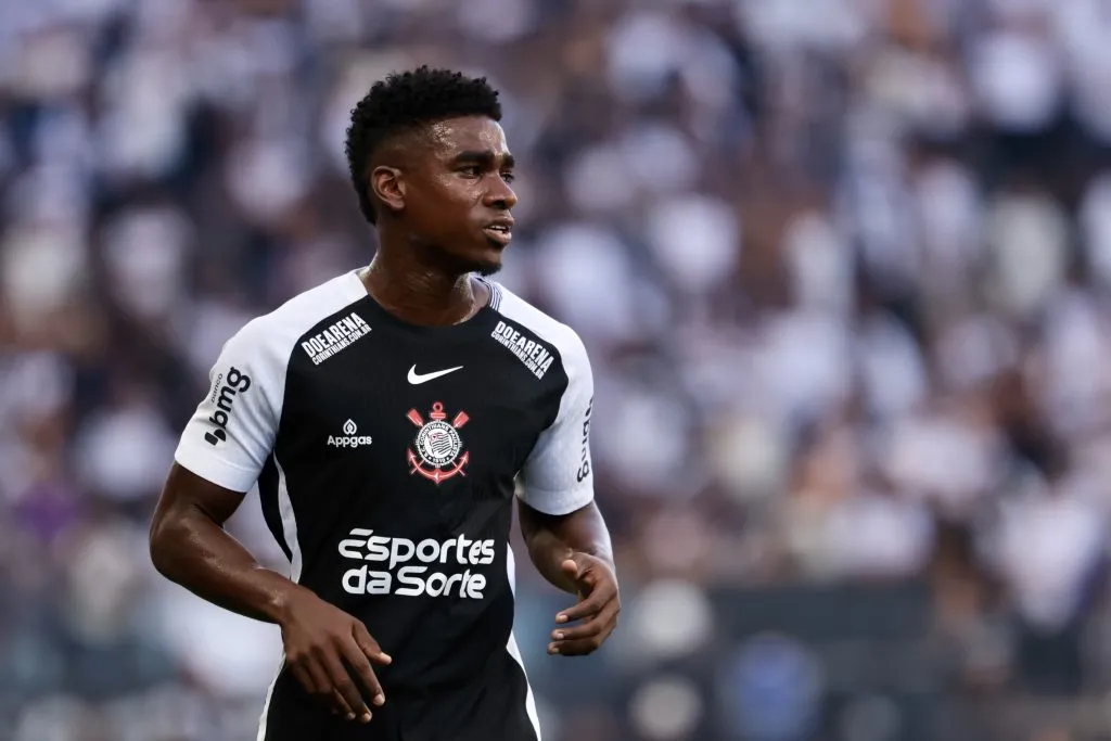 SP – SAO PAULO – 18/05/2025 – BRASILEIRO A 2025, CORINTHIANS X SANTOS – Felix Torres jogador do Corinthians durante partida contra o Santos no estadio Arena Corinthians pelo campeonato Brasileiro A 2025. Foto: Marcello Zambrana/AGIF