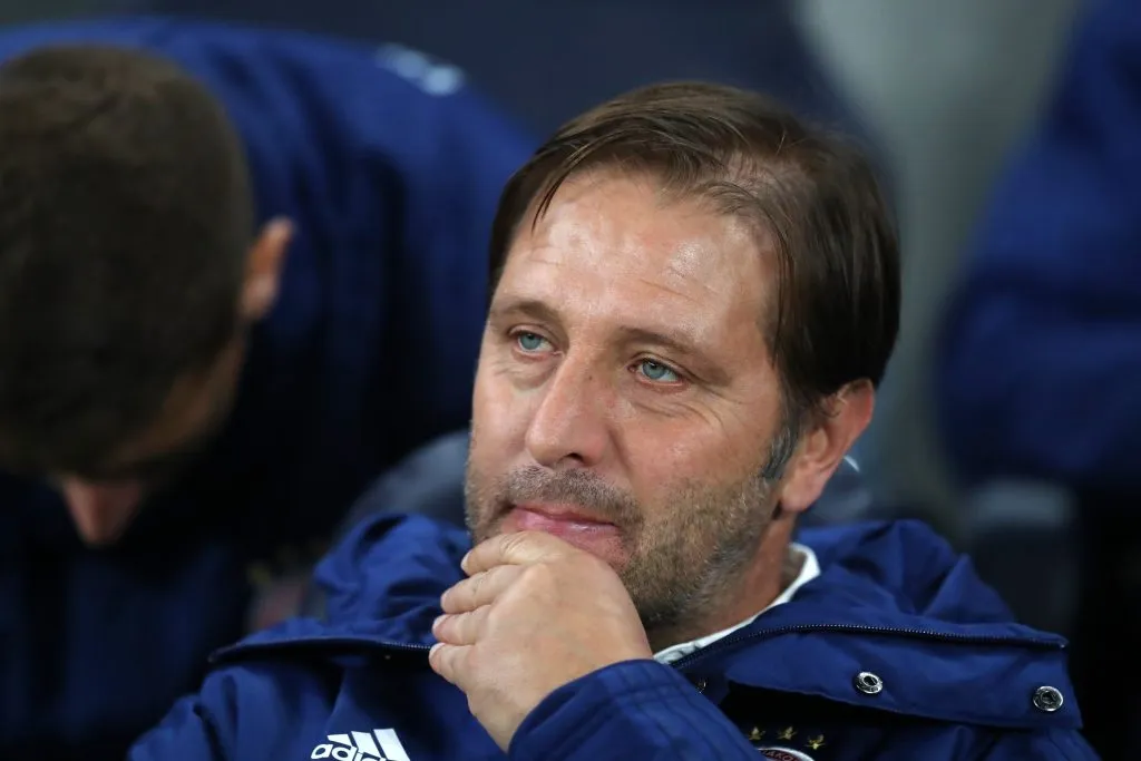 Pedro Martins pelo Olympiakos. (Photo by Catherine Ivill/Getty Images)