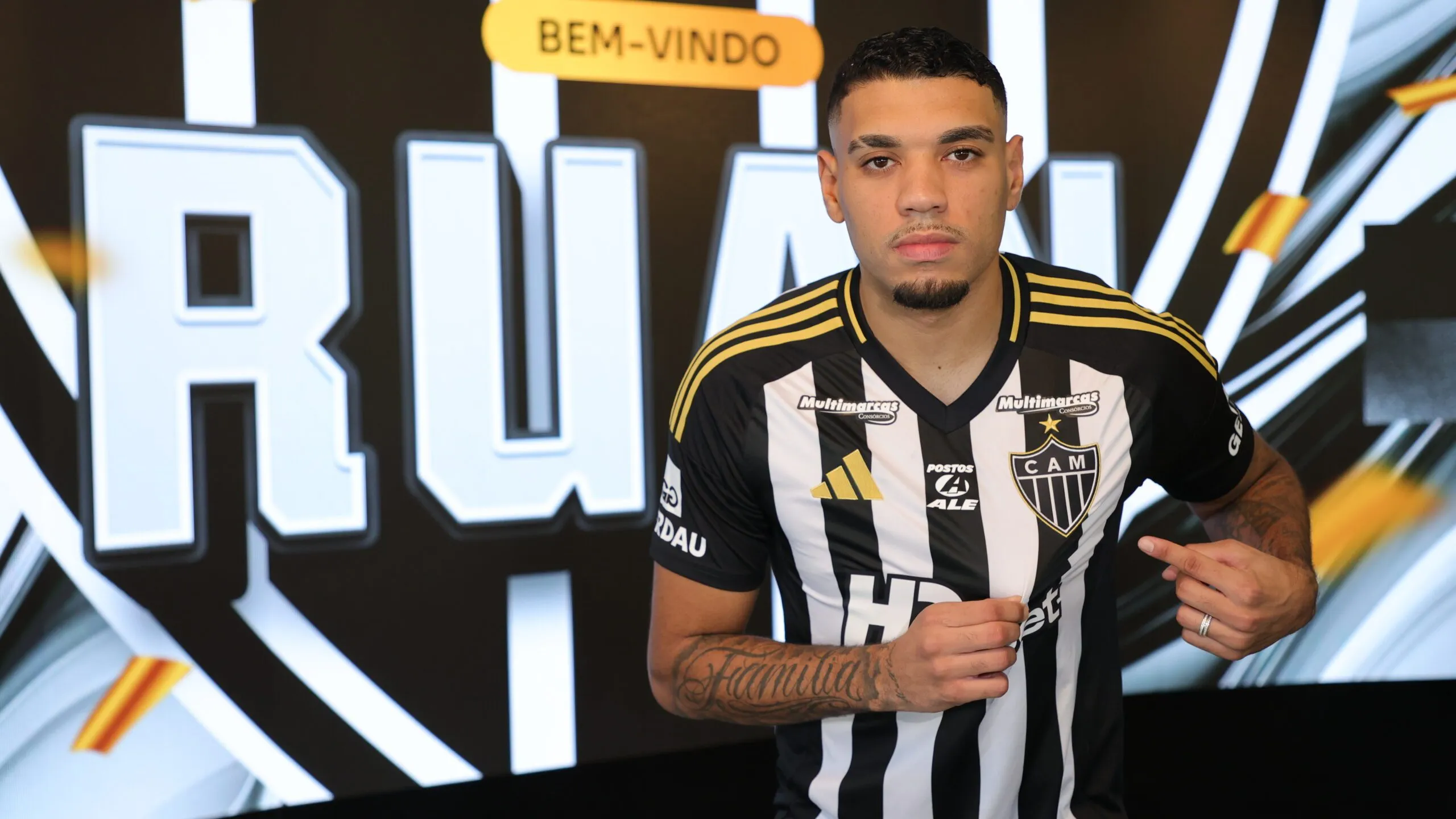 Ruan Tressoldi não deve estrear nesta rodada pelo Atlético-MG. Foto: Divulgação/Atlético