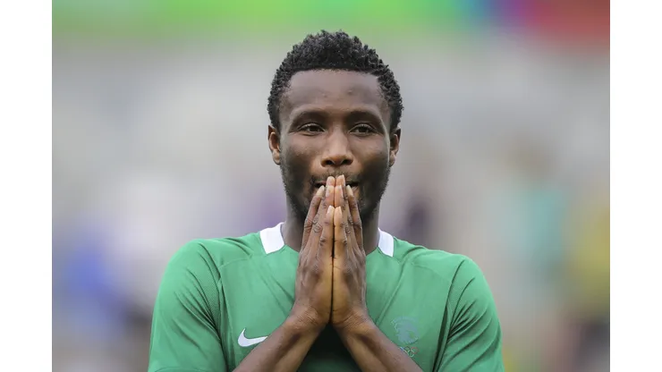 John Obi Mikel from Nigeria and during the game for the first round bronze medal match in Rio 2016 at Mineirao Stadium, Belo Horizonte, Brasil