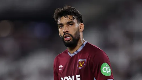 LONDON, ENGLAND – AUGUST 22: Lucas Paqueta of West Ham United during the Premier League match between West Ham United and Chelsea at London Stadium on August 22, 2025 in London, England. (Photo by Justin Setterfield/Getty Images)