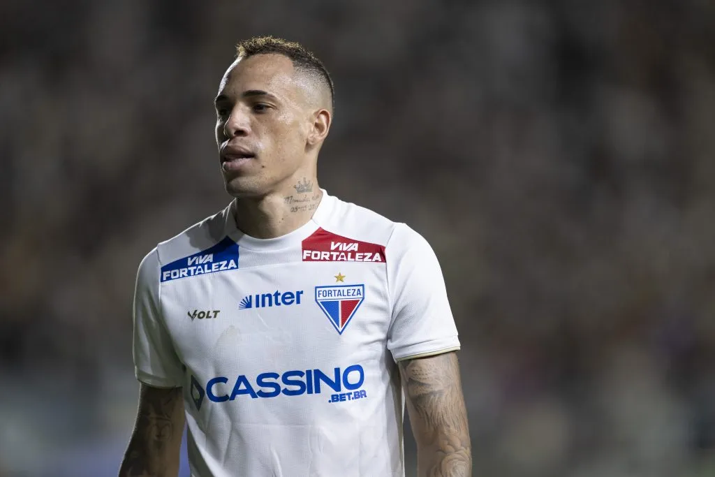 Breno Lopes volta a estar disponível para Renato Paiva no Fortaleza. Foto: Jorge Rodrigues/AGIF