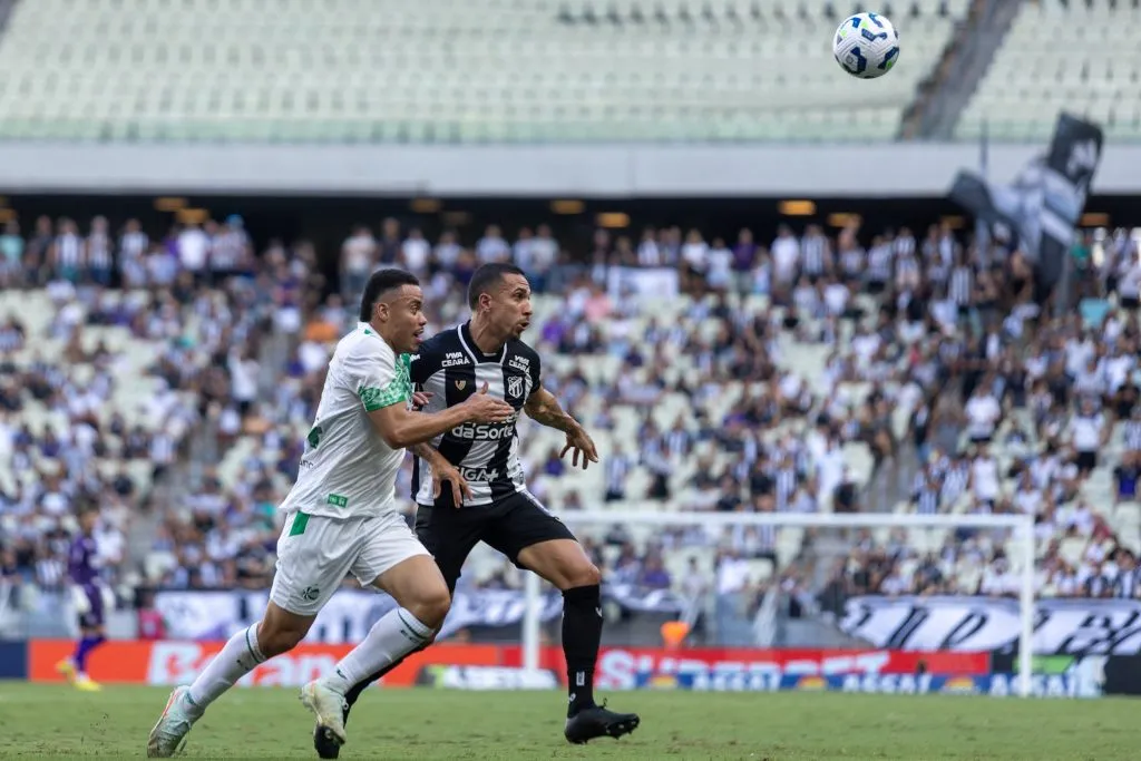 Nicolas jogador do Ceara durante partida contra o Juventude no estadio Arena Castelao pelo campeonato Brasileiro A 2025. Foto: Lucas Emanuel/AGIF
