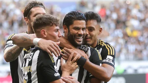 MG – BELO HORIZONTE – 15/02/2025 – MINEIRO 2025, ATLETICO-MG X TOMBENSE – Hulk jogador do Atletico-MG comemora seu gol durante partida contra o Tombense no estadio Mineirao pelo campeonato Mineiro 2025. Foto: Gilson Lobo/AGIF