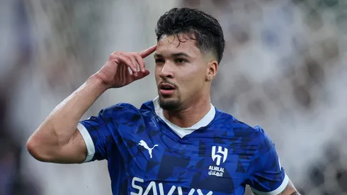 Marcos Leonardo em campo pelo Al-Hilal. (Photo by Yasser Bakhsh/Getty Images)