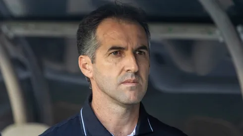 Leo Conde tecnico do Ceara durante partida contra o Juventude no estadio Arena Castelao pelo campeonato Brasileiro A 2025. Foto: Lucas Emanuel/AGIF