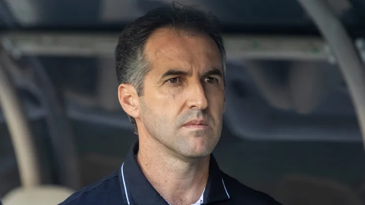 Leo Conde tecnico do Ceara durante partida contra o Juventude no estadio Arena Castelao pelo campeonato Brasileiro A 2025. Foto: Lucas Emanuel/AGIF