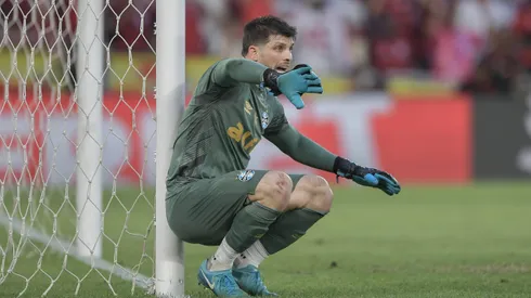 Tiago Volpi, jogador do Grêmio. Foto: Thiago Ribeiro/AGIF