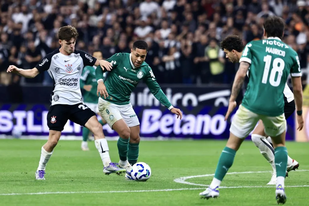Corinthians x Palmeiras pelo Brasileirão 2025. Foto: Marcello Zambrana/AGIF