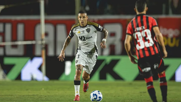 Guilherme Arana do Atlético-MG. Foto: Pedro Souza / Atlético
