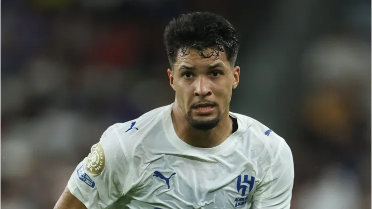 NASHVILLE, TENNESSEE - JUNE 26: Marcos Leonardo #11 of Al Hilal running during the FIFA Club World Cup 2025 group H match between Al Hilal and CF Pachuca at GEODIS Park on June 26, 2025 in Nashville, Tennessee. (Photo by Richard Pelham/Getty Images)