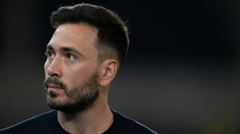 RJ - RIO DE JANEIRO - 30/08/2025 - BRASILEIRO A 2025, BOTAFOGO X BRAGANTINO - Davide Ancelotti tecnico do Botafogo durante partida contra o Bragantino no estadio Engenhao pelo campeonato Brasileiro A 2025. Foto: Jorge Rodrigues/AGIF