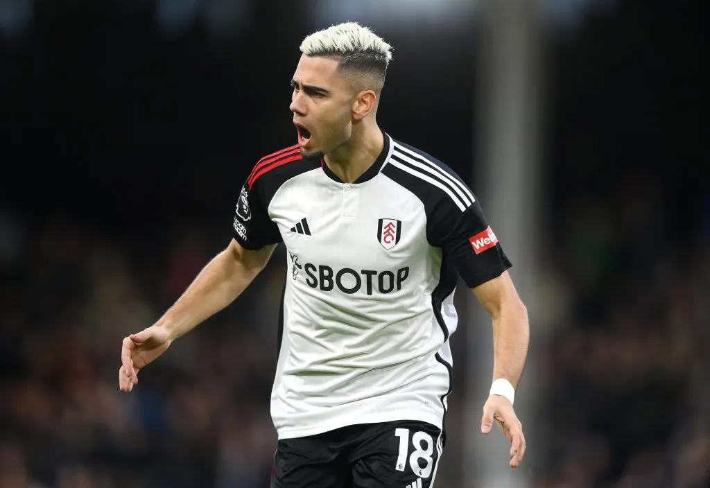 LONDON, ENGLAND – MARCH 16: Andreas Pereira of Fulham reacts during the Premier League match between Fulham FC and Tottenham Hotspur at Craven Cottage on March 16, 2024 in London, England. (Photo by Alex Davidson/Getty Images)